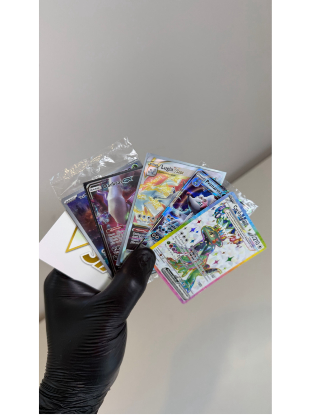 Pokemon Card Lot Lugia VSTAR, Darkrai GX Shiny, Cyclizar ex, Primarina GX #n15